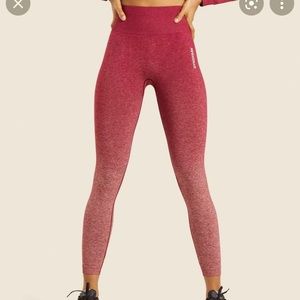 Gymshark Red Ombre Leggings